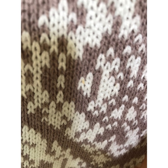 Old Navy XL Duster Cardigan Sweater Taupe White Patterned Striped Open Front - Picture 13 of 16